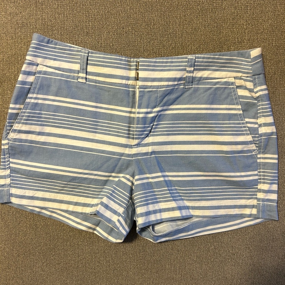 GAP City Shorts Blue and White Striped. Size 2.